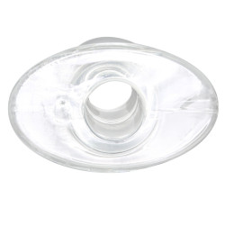 Perfect Fit Ass Tunnel Plug Silicone Transparent Extra-Large 9 x 7 cm